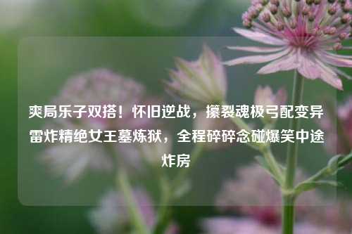 爽局乐子双搭!怀旧逆战,攥裂魂极弓配变异雷炸精绝女王墓炼狱,全程碎碎念碰爆笑中途炸房