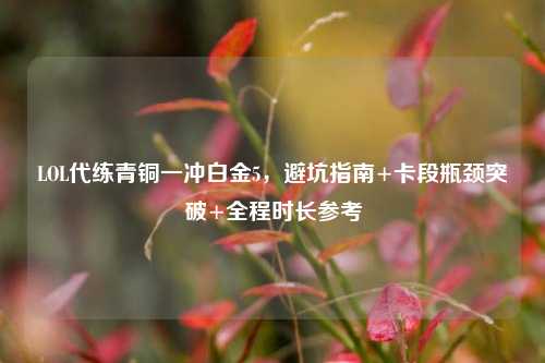 LOL代练青铜一冲白金5,避坑指南+卡段瓶颈突破+全程时长参考