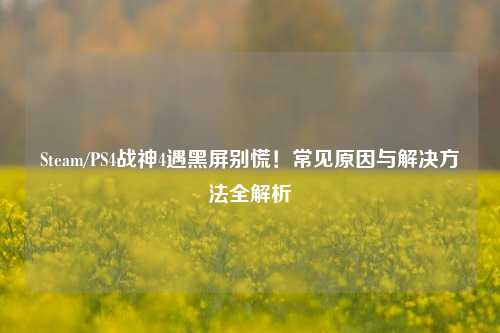 Steam/PS4战神4遇黑屏别慌!常见原因与解决方法全解析