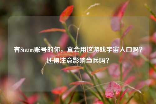 有Steam账号的你,真会用这游戏宇宙入口吗?还得注意影响当兵吗?