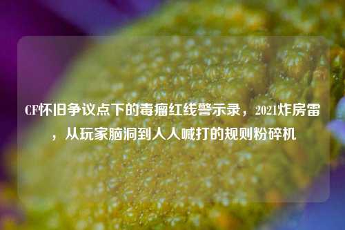CF怀旧争议点下的毒瘤红线警示录,2021炸房雷,从玩家脑洞到人人喊打的规则粉碎机