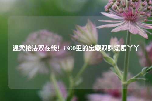 温柔枪法双在线!CSGO里的宝藏双姝媛媛丫丫