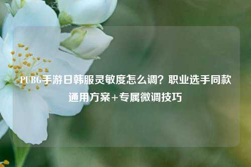 PUBG手游日韩服灵敏度怎么调?职业选手同款通用方案+专属微调技巧