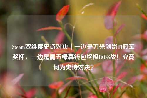 Steam双维度史诗对决|一边是刀光剑影TI冠军奖杯,一边是黑五绿幕钱包终极BOSS战!究竟何为史诗对决?