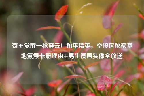 苟王觉醒一枪穿云!和平精英,空投区秘密基地氪爆卡册理由+男生漫画头像全放送