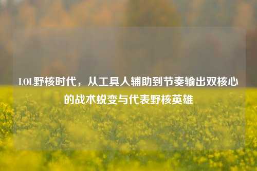LOL野核时代,从工具人辅助到节奏输出双核心的战术蜕变与代表野核英雄
