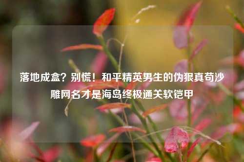 落地成盒?别慌!和平精英男生的伪狠真苟沙雕网名才是海岛终极通关软铠甲