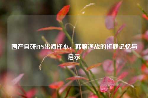 国产自研FPS出海样本,韩服逆战的折戟记忆与启示