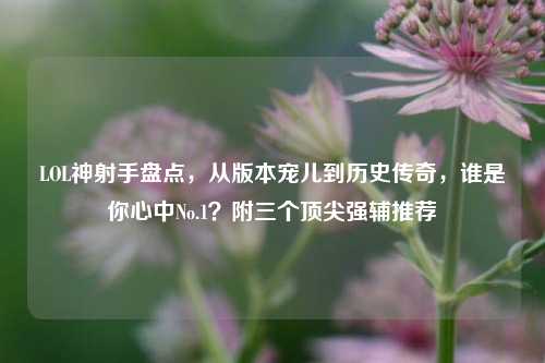 LOL神射手盘点,从版本宠儿到历史传奇,谁是你心中No.1?附三个顶尖强辅推荐