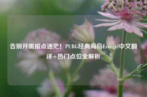 告别开黑报点迷茫!PUBG经典海岛Erangel中文翻译+热门点位全解析