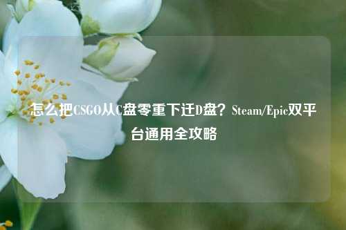 怎么把CSGO从C盘零重下迁D盘?Steam/Epic双平台通用全攻略
