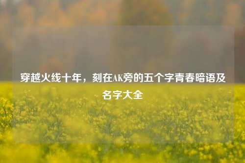 穿越火线十年,刻在AK旁的五个字青春暗语及名字大全