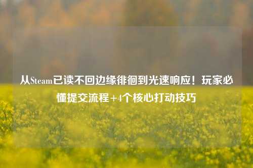 从Steam已读不回边缘徘徊到光速响应!玩家必懂提交流程+4个核心打动技巧