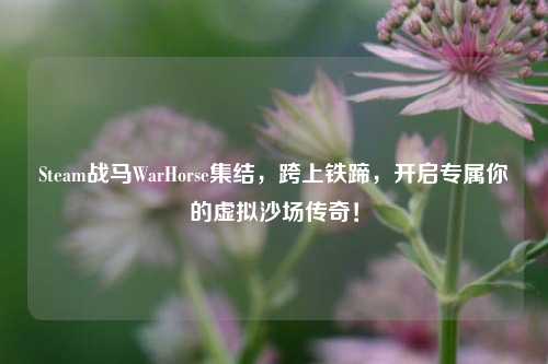 Steam战马WarHorse集结,跨上铁蹄,开启专属你的虚拟沙场传奇!