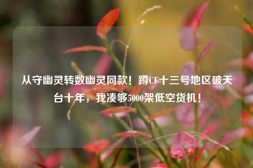 从守幽灵转数幽灵同款!蹲CF十三号地区破天台十年,我凑够5000架低空货机!
