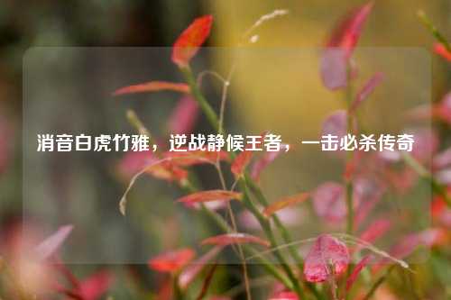 消音白虎竹雅，逆战静候王者，一击必杀传奇