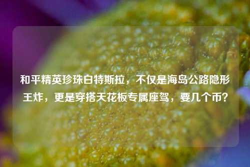 和平精英珍珠白特斯拉,不仅是海岛公路隐形王炸,更是穿搭天花板专属座驾,要几个币?