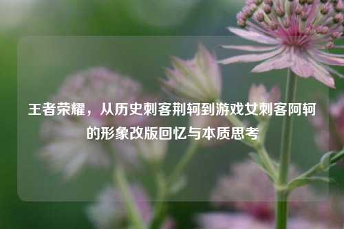王者荣耀,从历史刺客荆轲到游戏女刺客阿轲的形象改版回忆与本质思考