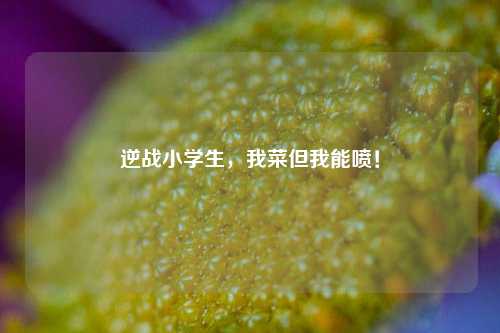 逆战小学生,我菜但我能喷!