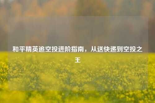 和平精英追空投进阶指南,从送快递到空投之王