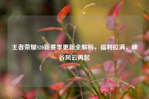 王者荣耀S20新赛季更新全解析,福利拉满,峡谷风云再起