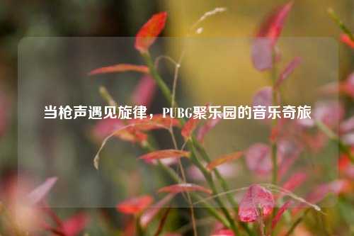 当枪声遇见旋律,PUBG聚乐园的音乐奇旅
