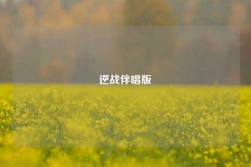 逆战伴唱版