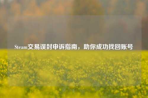 Steam交易误封申诉指南,助你成功找回账号
