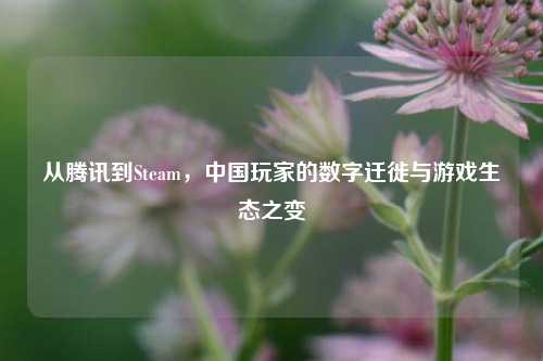 从腾讯到Steam,中国玩家的数字迁徙与游戏生态之变