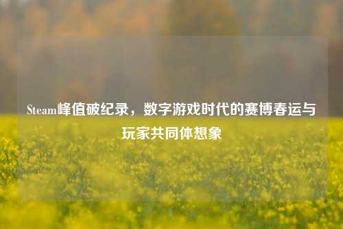 Steam峰值破纪录,数字游戏时代的赛博春运与玩家共同体想象