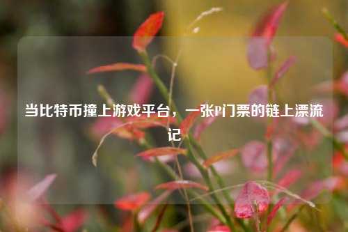 当比特币撞上游戏平台,一张P门票的链上漂流记