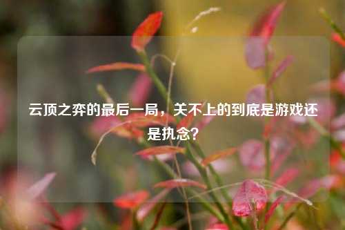 云顶之弈的最后一局,关不上的到底是游戏还是执念?