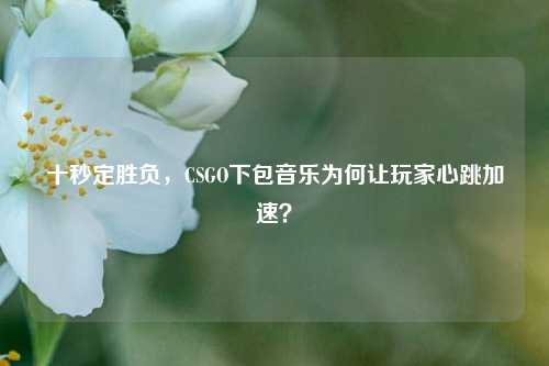 十秒定胜负,CSGO下包音乐为何让玩家心跳加速?